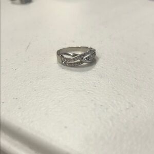 Montana Silversmiths Silver Infinity Ring with Cubic Accents